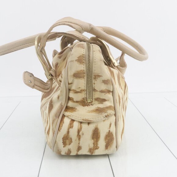 Christian dior canvas Handbag Leopard Print - Picture 3 of 10